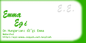 emma egi business card